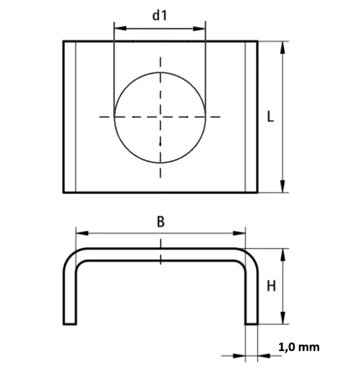Шайба U-подібна Model 10 (11мм)
