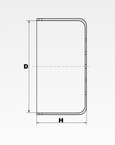 Кожух 100 (D-220мм/H-90мм) АИР пласт.