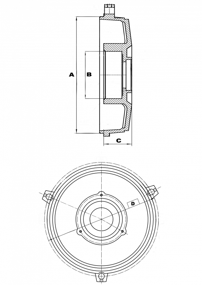 Щит  90 (øпідш-52мм/øзамку-158мм) TJ