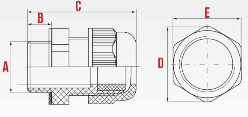 Кабельний ввід (сальник) М27*1,5 ІР68