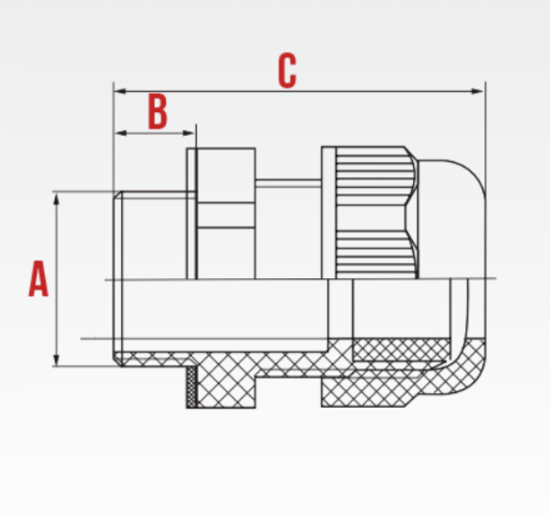 Кабельний ввід (сальник) М40*1,5 ІР68