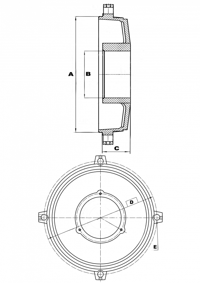 Щит 200 (øподш-130мм/øзамка-335мм) XF Y2-200/A Y2-200 ТМ5