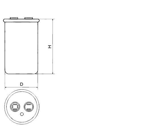 Конденсатор CBB-60 2.5мкФ 450V JYUL (гибкие выводы)