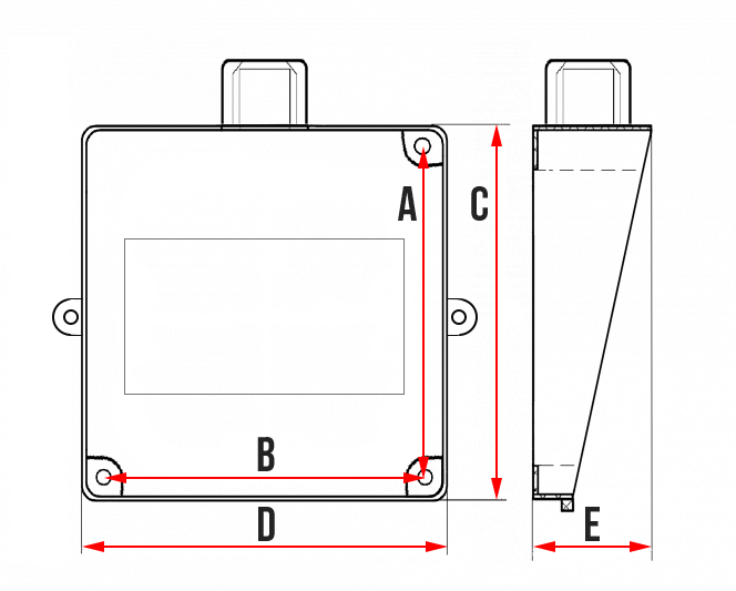 Коробка выводов 1-Фазного двигателя (80, 90)