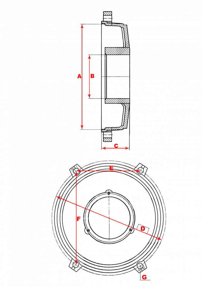 Щит 180 (øподш312-130мм/øзамка-325мм) 4АМ ВЭМЗ