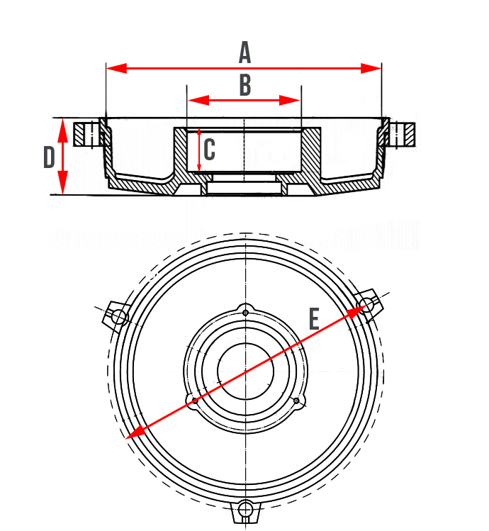 Щит 100 (øподш-72мм/øзамка-175мм) 4А ДЭМЗ