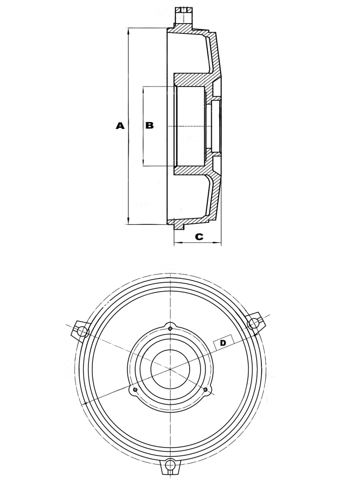 Щит  90 (øпідш-52мм/øзамку-147мм) TJ