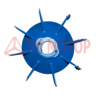 Вентилятор АИР-160 (4,6,8) 45мм/204мм/290мм алюминиевый со стальной втулкой (б/у)