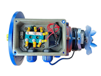 Електродвигун АИР BRAKE 71B4 0.75 кВт 1500 об/хв з електромагнітним гальмом Лапи+фланець (ІМ В35)