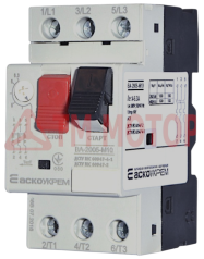 Автоматичний вимикач захисту двигуна УКРЕМ ВА-2005 М10 (4А-6.3А)