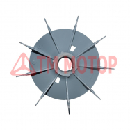 Вентилятор АИР-180 (4,6,8) 55мм/302мм/364мм алюмінієвий зі сталевою втулкою